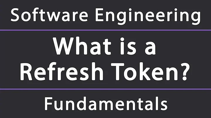 What is a Refresh Token and why your REST API needs it?