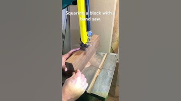 Band saw squaring. #shorts #woodworking #diy #fun #woodcarving #art #tips #bandsaw #shortsvideo