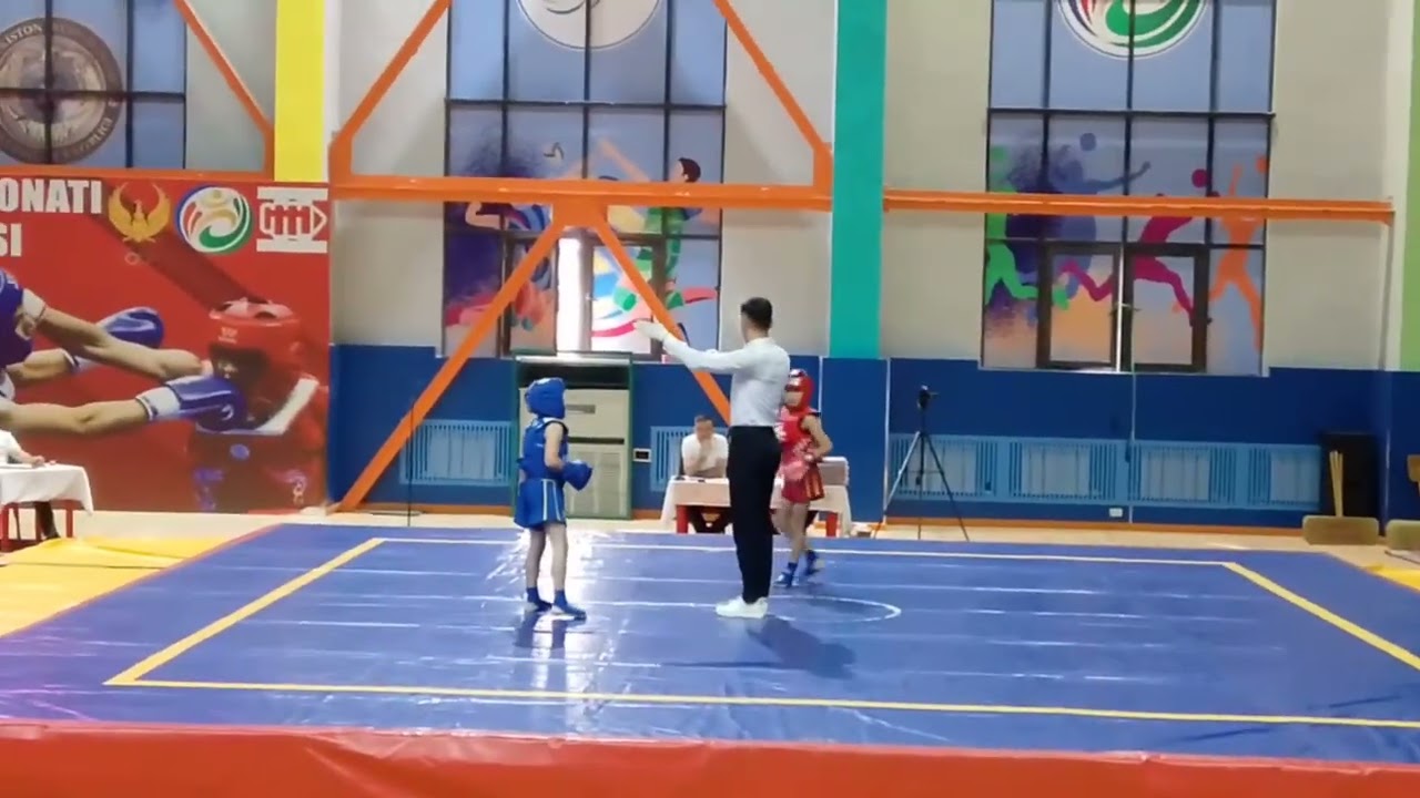 Ушу санда йўналиши бўйича Ўзбекистон чемпионати 2025 йил 9-10 ёш 28 кг Тохтапўлатов Хумоюнмирзо 🔴