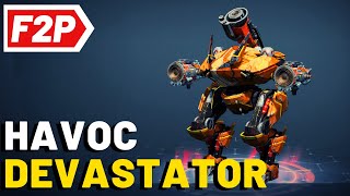 Fenrir Devastator Havoc - War Robots Free to Play Hangar (No Commentary) WR F2P