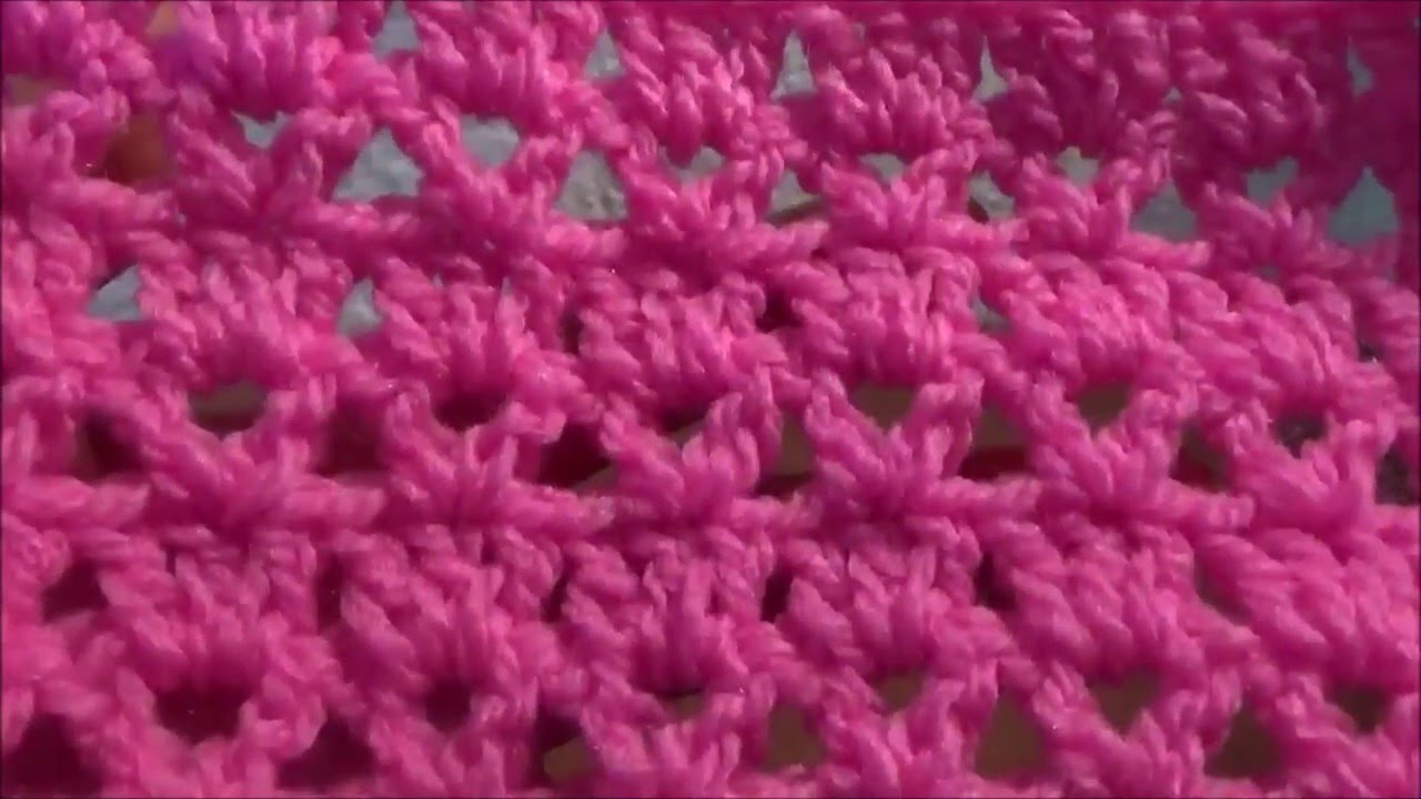 Puntada a crochet, muy fàcil además de sencilla y linda. Muestra No.10