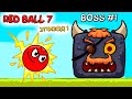 Red Ball 7 Эпизод #1 СТРАННЫЙ БОСС Красный шарик 7 РЕД БОЛ прохождение игры на андроид 11 серия