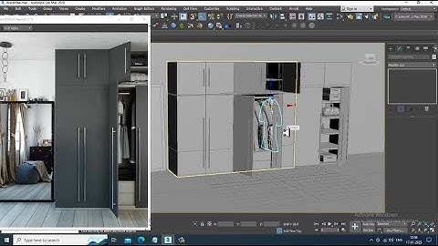 3DsMax Tutorials, Learn 3D Modeling a Wardrobe from Scratch in 3dsmax ( Part 3)