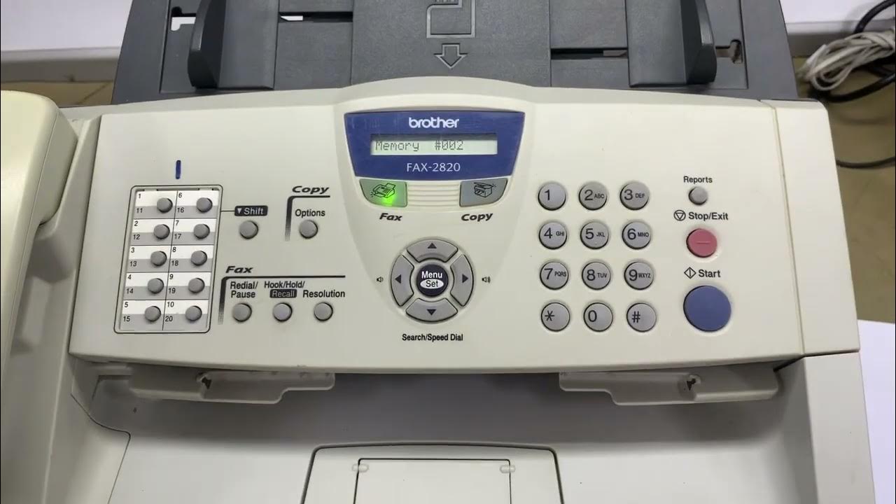 How to send a fax by more than 2 papers brother intellifax 2840 2820
