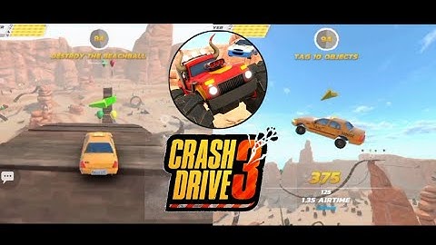 Crash Drive 3 - Gameplay | Canyons Map ( ios , Android )