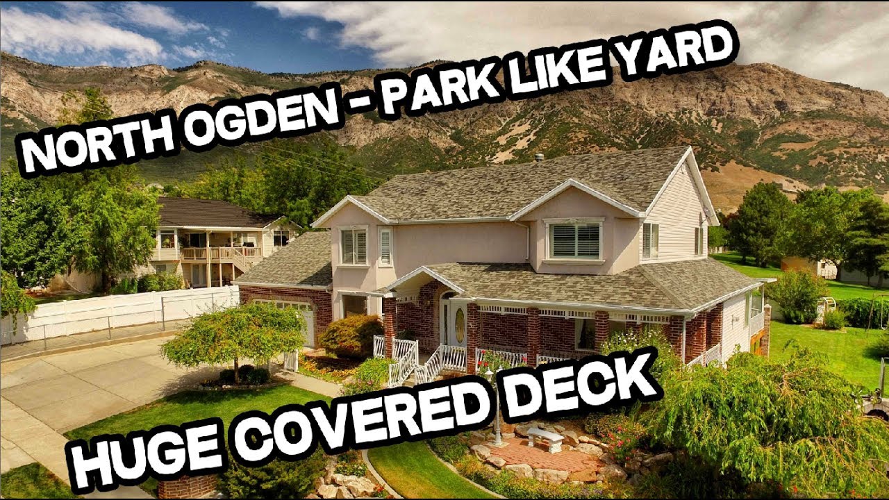Custom North Ogden Home For Sale, Mountain Views, Covered Deck & Patio
