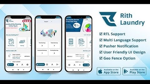 Rith Laundry React Native Mobile Application