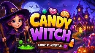 Candy witch level 196 walkthrough gameplay screenshot 2