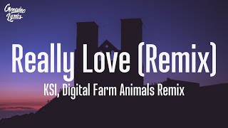KSI – Really Love (ft.Craig David, Tinie Tempah & Yxng Bane) (Digital Farm Animals Remix)  [Lyrics]