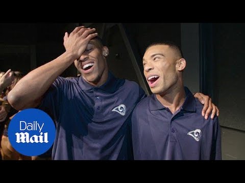 Quinton and Napoleon are NFL's first male cheerleaders - Daily Mail