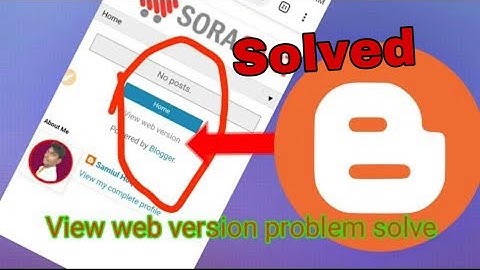 Blogger view web version Problem | Responsive theme for blogger