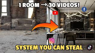 I turned one living room design project into 30 days of content — here’s the system you can copy.
