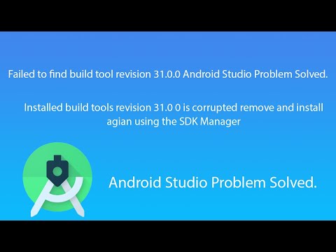Failed to find build tool revision 31.0.0 Android Studio Problem Solved.
