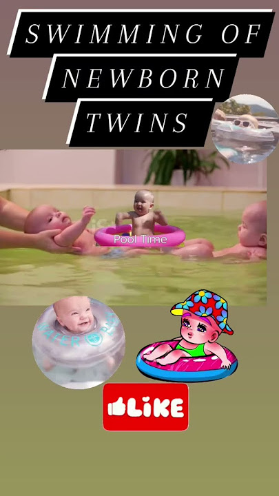 newborn twins pool time #shortsfeed #youtubeshorts #viral #baby #shorts #short #song