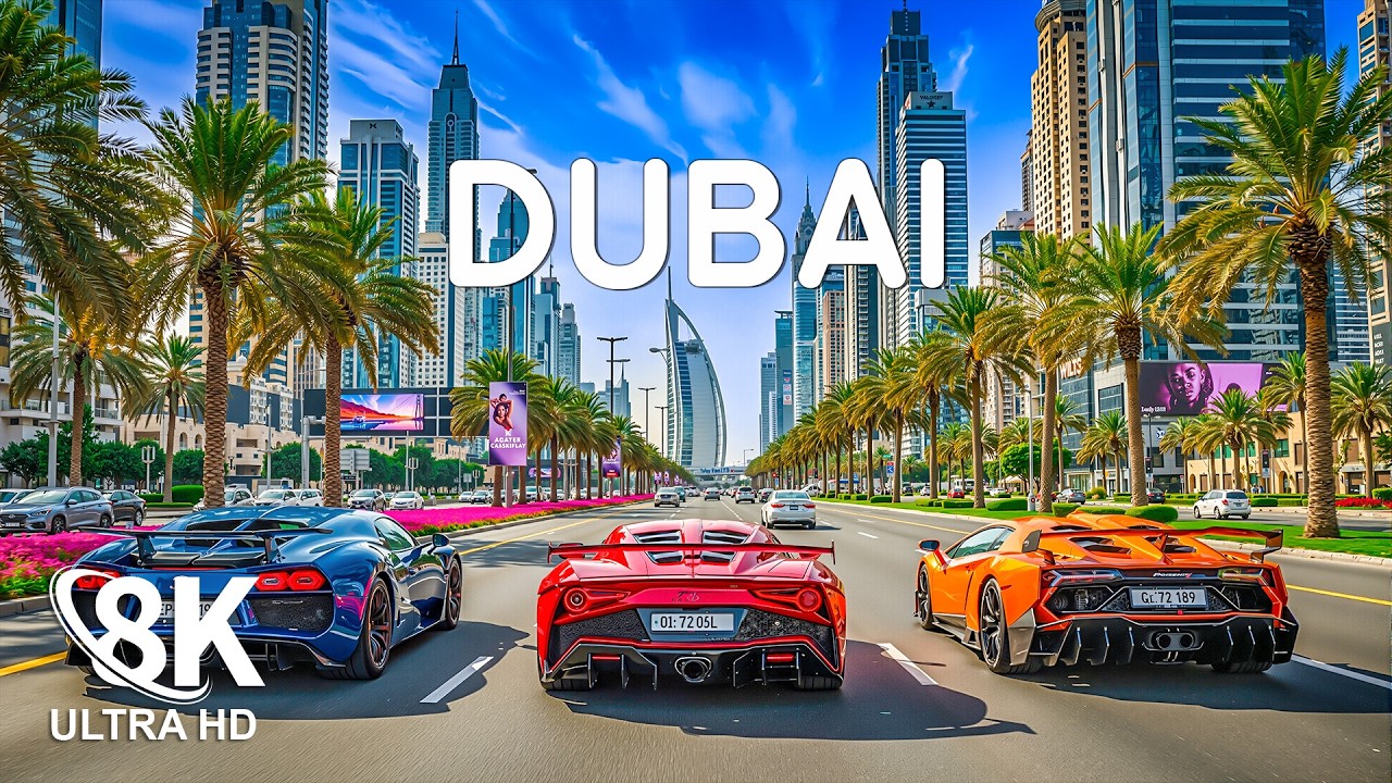 Dubai 8K UHD – A Cinematic Journey Through Futuristic Skyscrapers and Golden Desert Landscapes