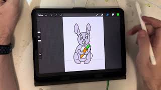 How to draw a bunny rabbit in procreate screenshot 5
