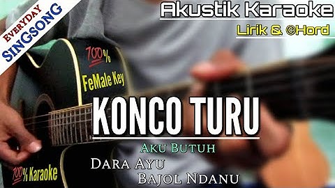 KONCO TURU - DARA AYU FT.BAJOL NDANU (KARAOKE) LIRIK & CHORD