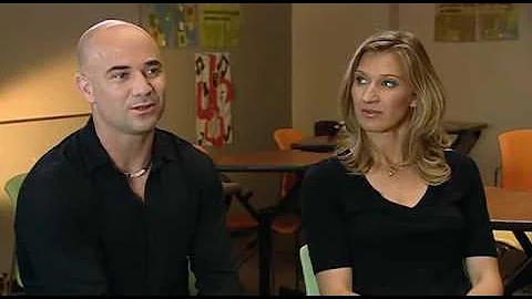 Andre Agassi and Steffi Graf on INSIDE SPORT (BBC)...