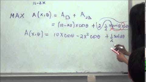 An Optimization Problem: Constructing a Gutter