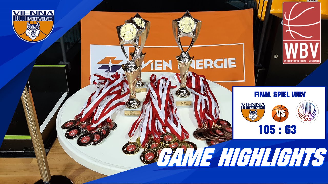 Final Spiel WBV MU16 Vienna D.C. Timberwolves vs Vienna United PSV 23.05.2021 105:63