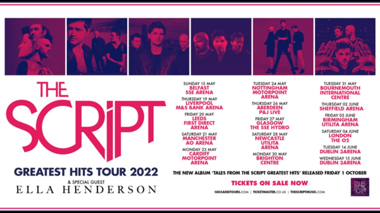 script greatest hits tour setlist