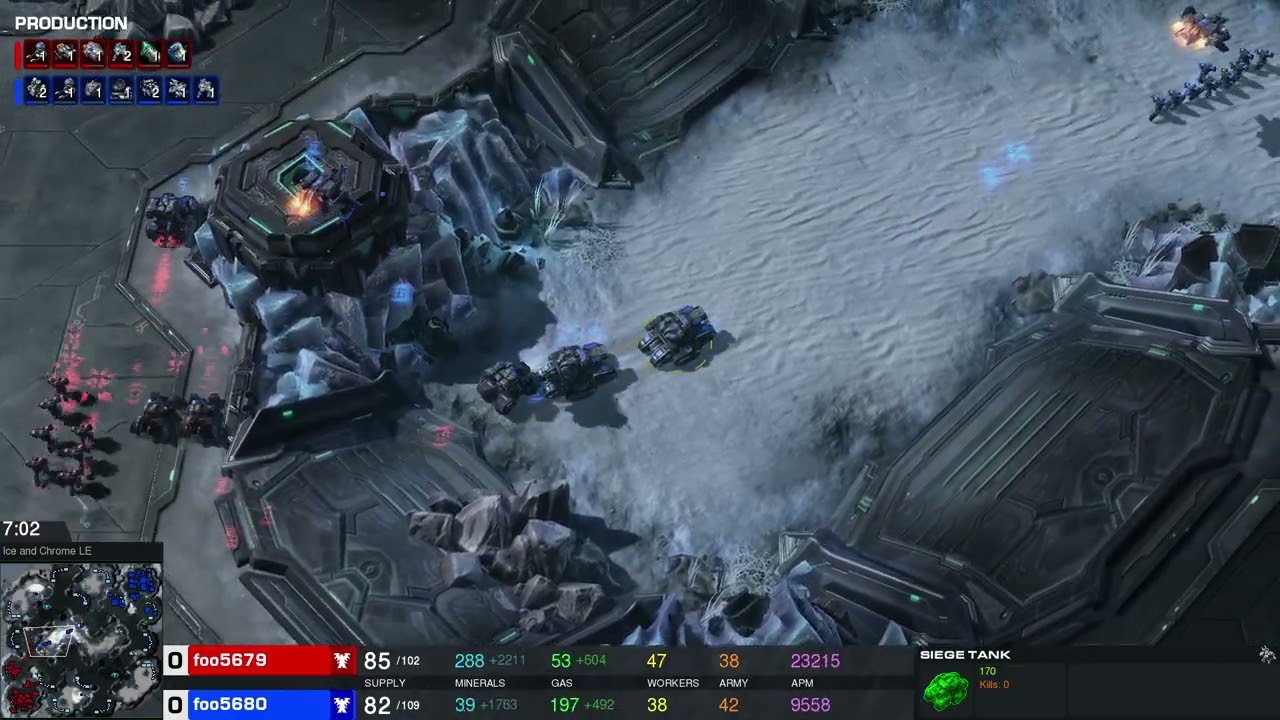 StarCraft 2 | Offline Replay | TvT | MicroMachine v1.17.19 (Blue) vs v1.18.0 (Red) | Version Test