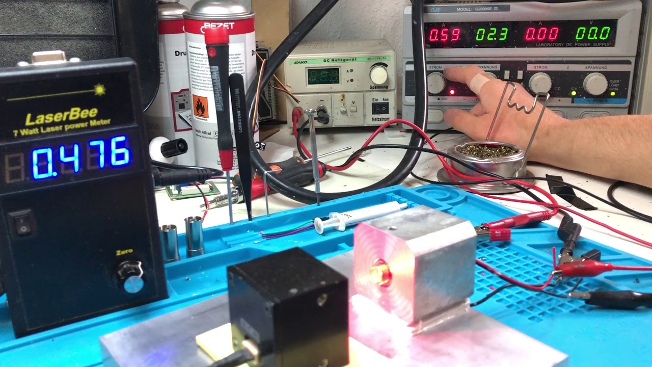 Oclaro HL63193MG 700mW 638nm Leistungstest