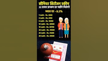 20 हजार महिना कमाने के लिए कितने जमा करे | Senior Citizen Scheme (SCSS) #investment#mutualfunds