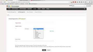 Creating list segments in Zoho Campaigns