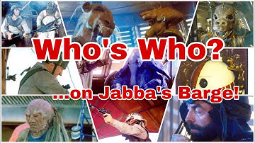 Every Character (and Action Figure!) on Jabba’s Sail Barge PART 2: The Barge