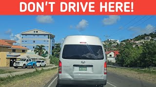 ST.LUCIA WORST PLACE TO DRIVE 2023 ( Castries - Grosislet )