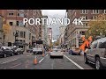 Driving Downtown - Portland 4K - Oregon USA