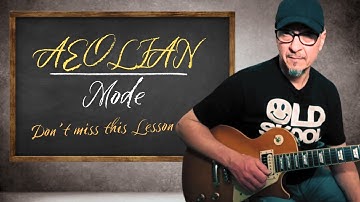 How to play the Aeolian mode (Minor scale) on the Guitar