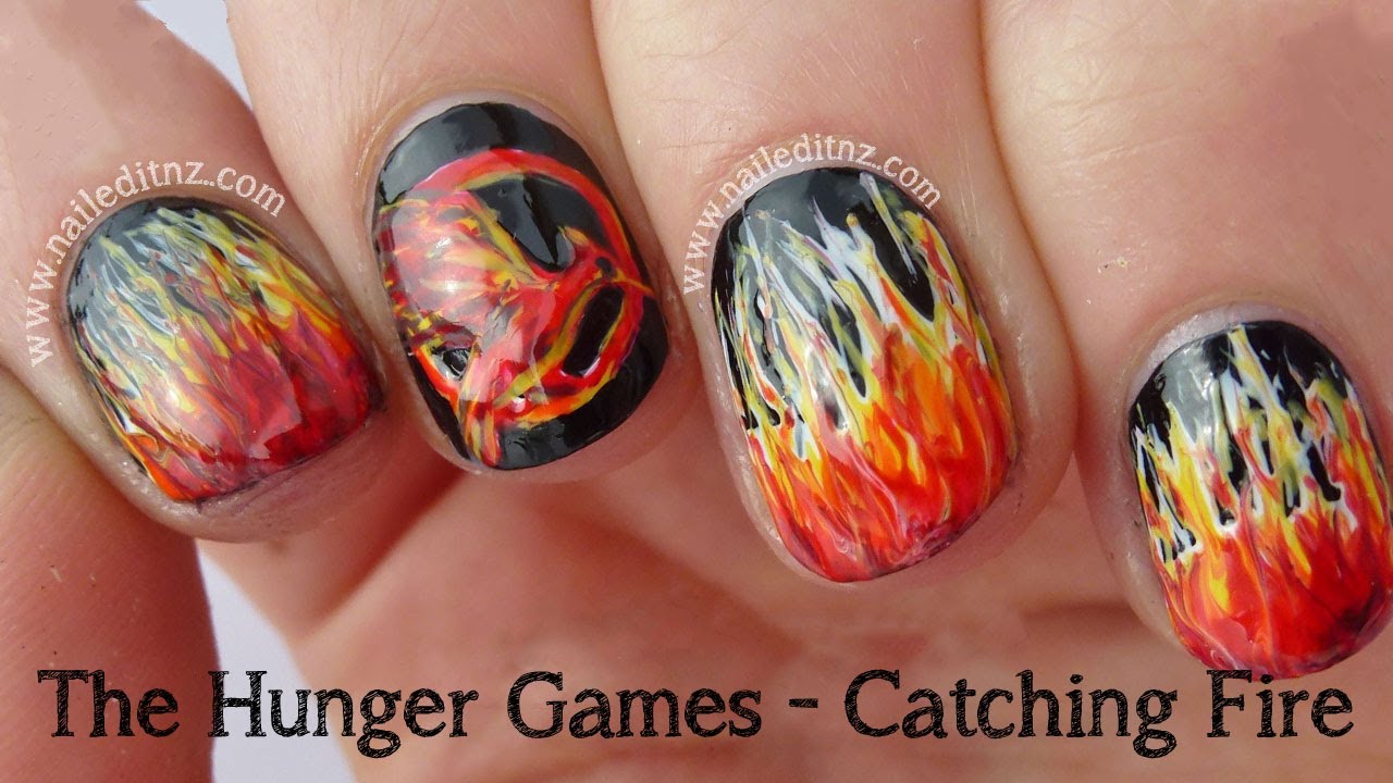 6. "Fire and Ice Nail Art Tutorial" - wide 7