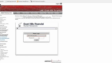 Webgoat: Cross-site scripting [LAB Stage 5: Reflected XSS]