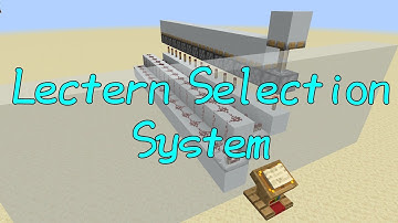 How To: Lectern Selection System!
