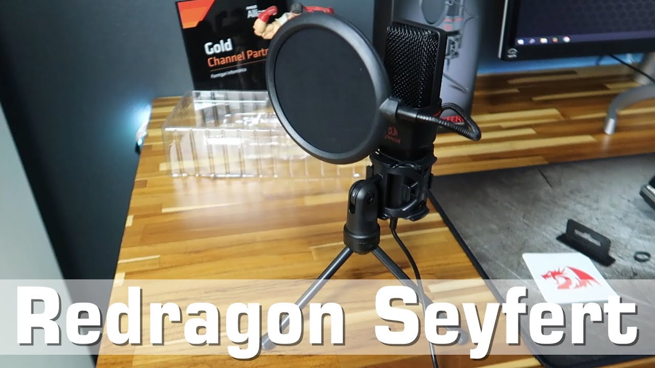 Microfono Gaming Redragon Seyfert GM100 - Con Filtro Antipop E Treppiede