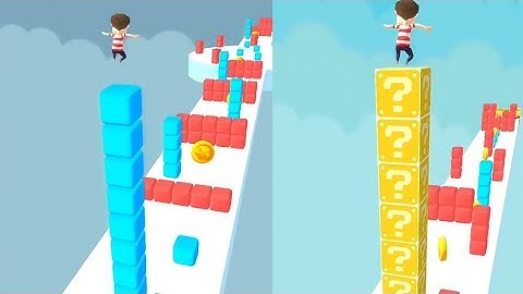 Cube Stacker Surfer3D-Run.All Levels Mobile Gameplay Walkthrough ios,Android  Game Alltrailer Mix
