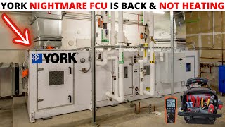 HVAC Service Call: York 4 Pipe FCU NIGHTMARE UNIT Not Heating (FCU Not Blowing Hot Air) HVAC FCU