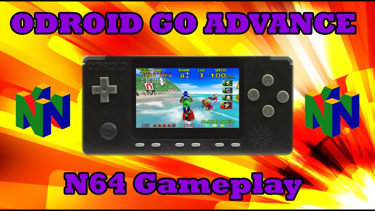 Odroid go advance N64 gameplay
