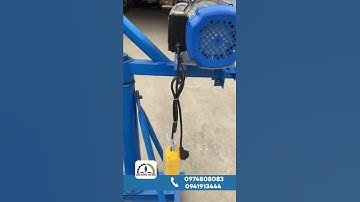 [Review] Máy tời cẩu xoay 360 độ | Máy xây dựng Hồng Hà