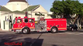 LACoFD Engine 7 & Squad 7 Responding/Canceling