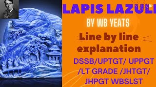 lapis lazuli by wb yeats line by line analysis