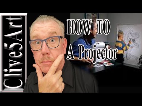 how-to-use-a-projector-to-trace-|-acrylic-painting-for-beginners-|-#clive5art