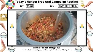 2570 Day Hunger Free Arni Campaign Routine 15 October 2026
