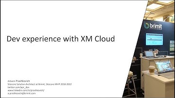 Dev experience with XM Cloud by Artsem Prashkovich