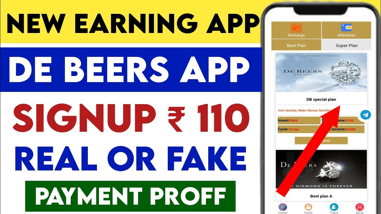 New grabbing app today || New power bank earning app || De Beers app || De Beers earning app