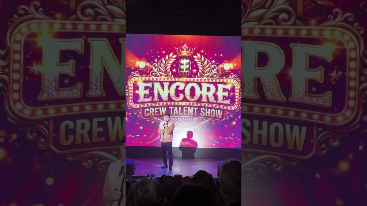 Encore Crew members talent show on Norwegian Cruise