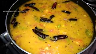 மிளகாய் கிள்ளி சாம்பார் செய்வது எப்படி?| | Milagai Killi Sambar Recipe in Tamil | Sambar Recipe