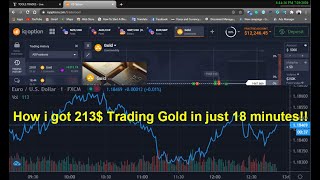 #6 Forex Trading Gold (Commodity) using IQ Option Platform and ToolsTrades as My Signals Provider screenshot 4